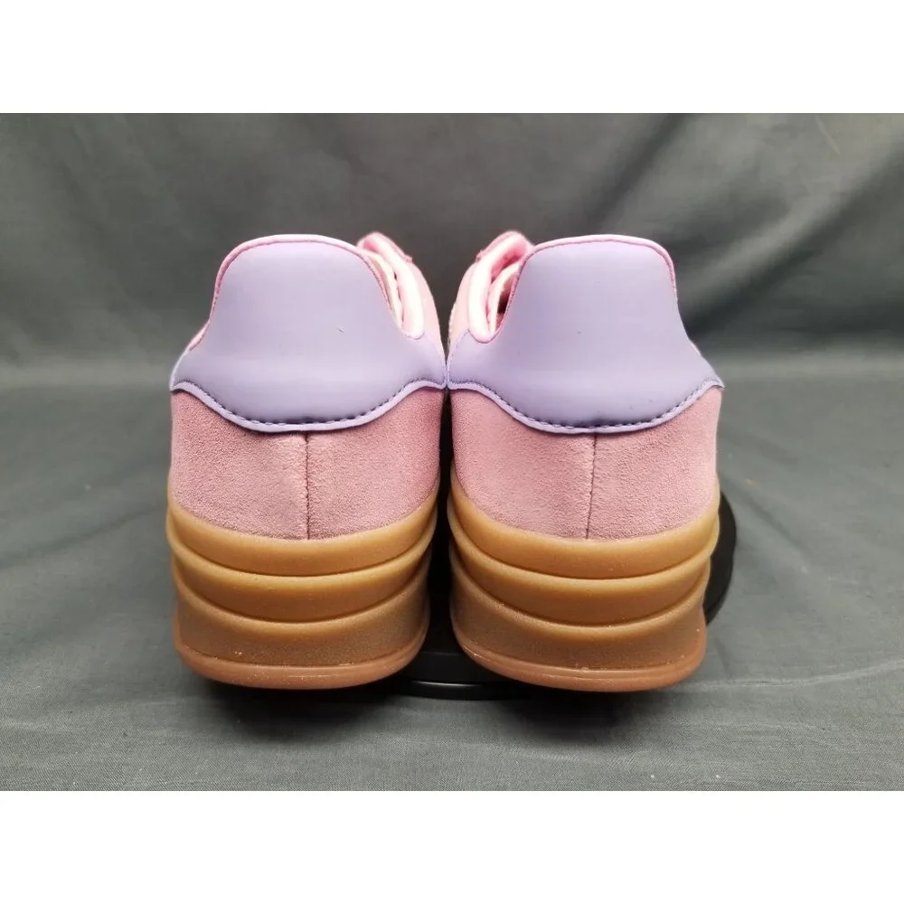 Adidas Gazelle Bold J Sneakers Suede Pink Silver Girls Size 4.5 DISPLAY MODEL! - Picture 14 of 15